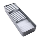 Linoroso Knife Drawer Organizer With In-Drawer Knife Block for 9 Knives