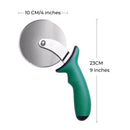 Pizza Cutter Wheel, Durable Stainless Steel 4-Inch Pizza Wheel Cutter with Comfortable Soft Touch Handle