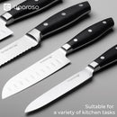 Linoroso 5-Piece All-Purpose Kitchen Knife Set with 16" Magnetic Wall Holder