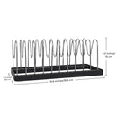 Pot and Lid Drying Organizer Rack, Adjustable Kitchen Holder for Pot Lids