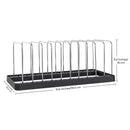 Dish Drying Rack, Detachable Dish Rack with Stainless Steel Dish Straight and Portable Drying Tray,