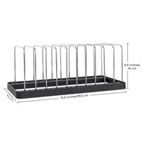 Dish Drying Rack, Detachable Dish Rack with Stainless Steel Dish Straight and Portable Drying Tray,