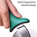 Pizza Cutter Wheel, Durable Stainless Steel 4-Inch Pizza Wheel Cutter with Comfortable Soft Touch Handle