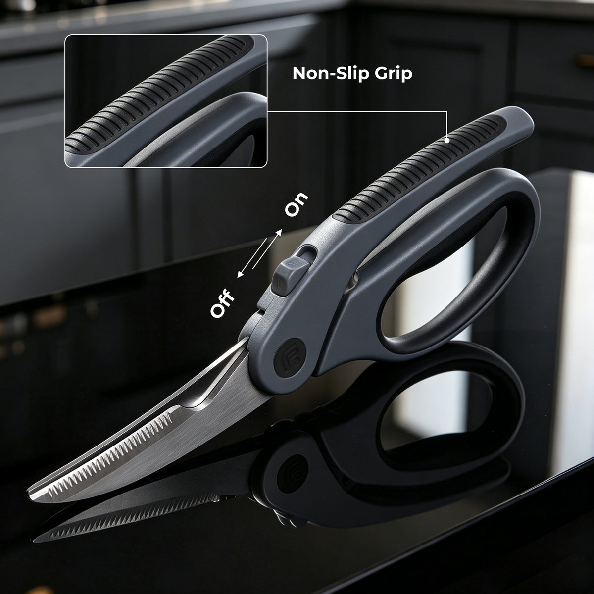 Linoroso Poultry Shears with Magnetic Sheath
