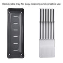 Linoroso Knife Drawer Organizer With In-Drawer Knife Block for 9 Knives