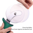 Pizza Cutter Wheel, Durable Stainless Steel 4-Inch Pizza Wheel Cutter with Comfortable Soft Touch Handle