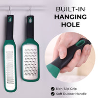 linoroso Lemon Zester & Cheese Grater Set of 2 - Kitchen Handheld Grater Tool