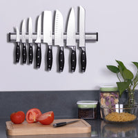linoroso 14.3 Inch Heavy Duty Aluminum Magnetic Knife Holder for Wall