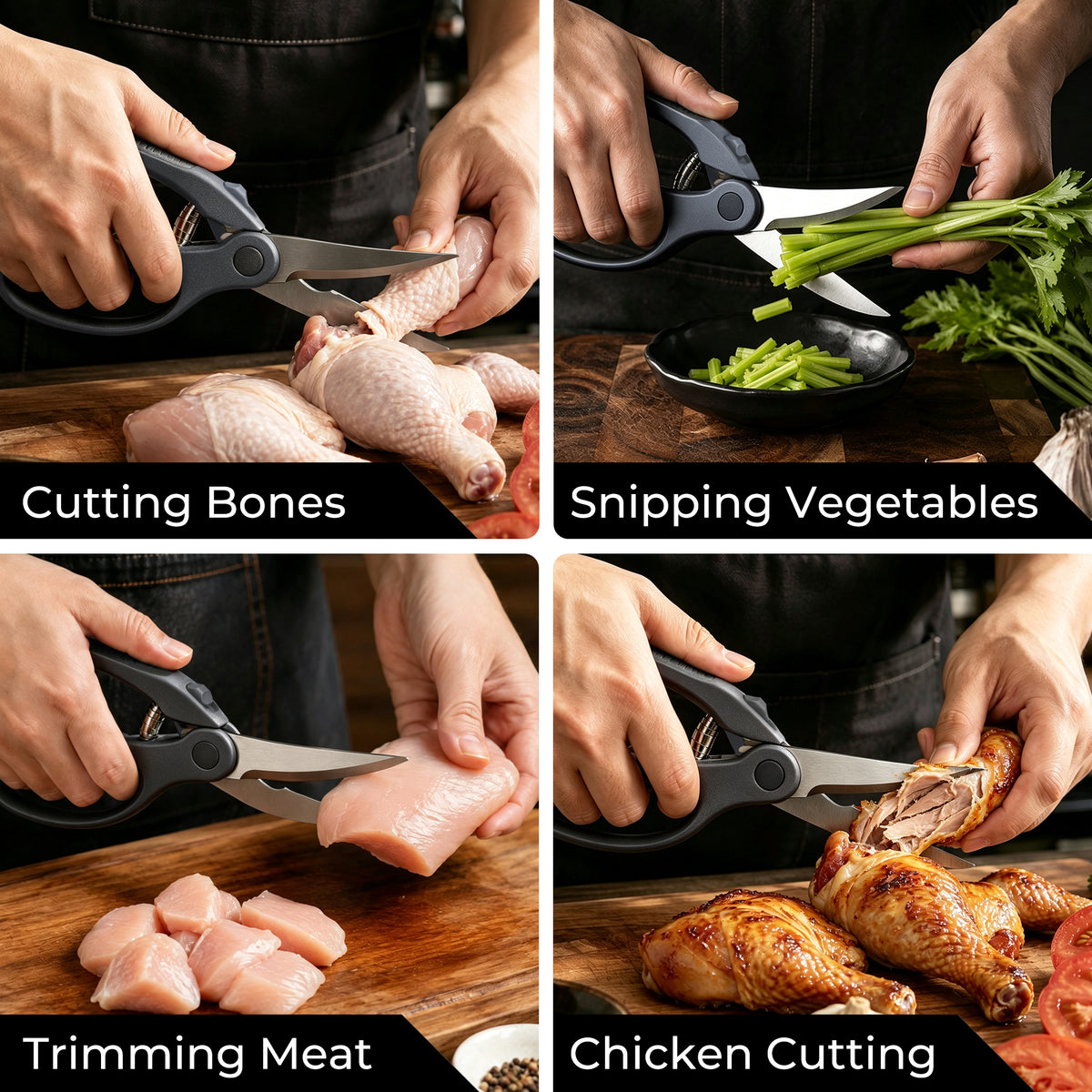 Linoroso Poultry Shears with Magnetic Sheath