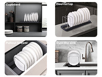 Dish Drying Rack, Detachable Dish Rack with Stainless Steel Dish Straight and Portable Drying Tray,