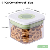 linoroso Food Storage Containers with Date Recording Lids-4 Pieces Set - Linoroso 