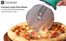 Pizza Cutter Wheel, Durable Stainless Steel 4-Inch Pizza Wheel Cutter with Comfortable Soft Touch Handle