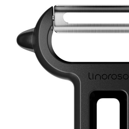 Linoroso 3 Pieces Vegetable Y-Peeler Set with Straight Peeler, Serrated Peeler and Julienne Peeler