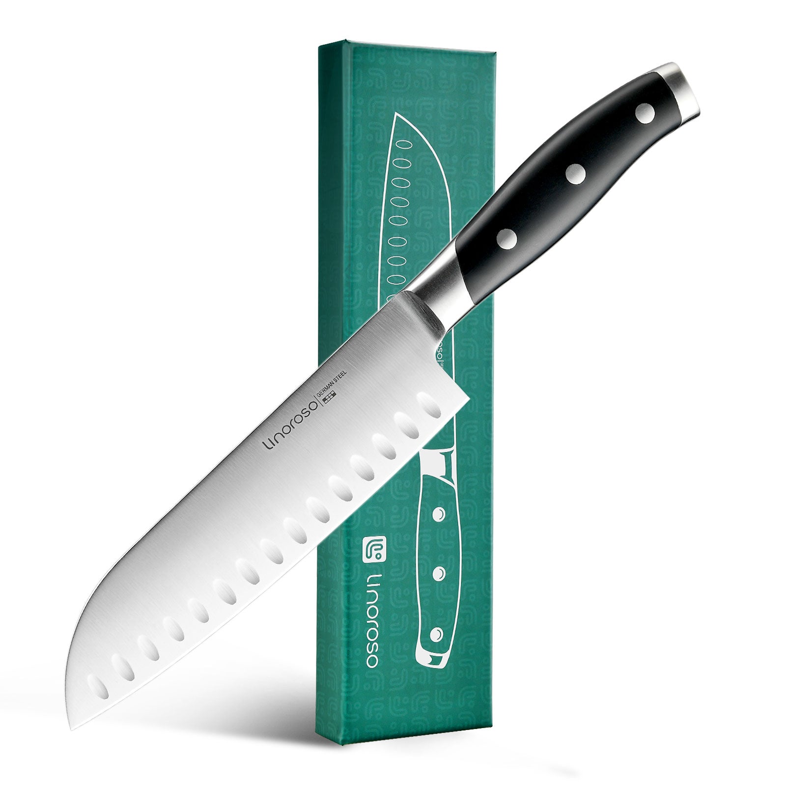Linoroso Santoku Knife 7 inch -Classic Series