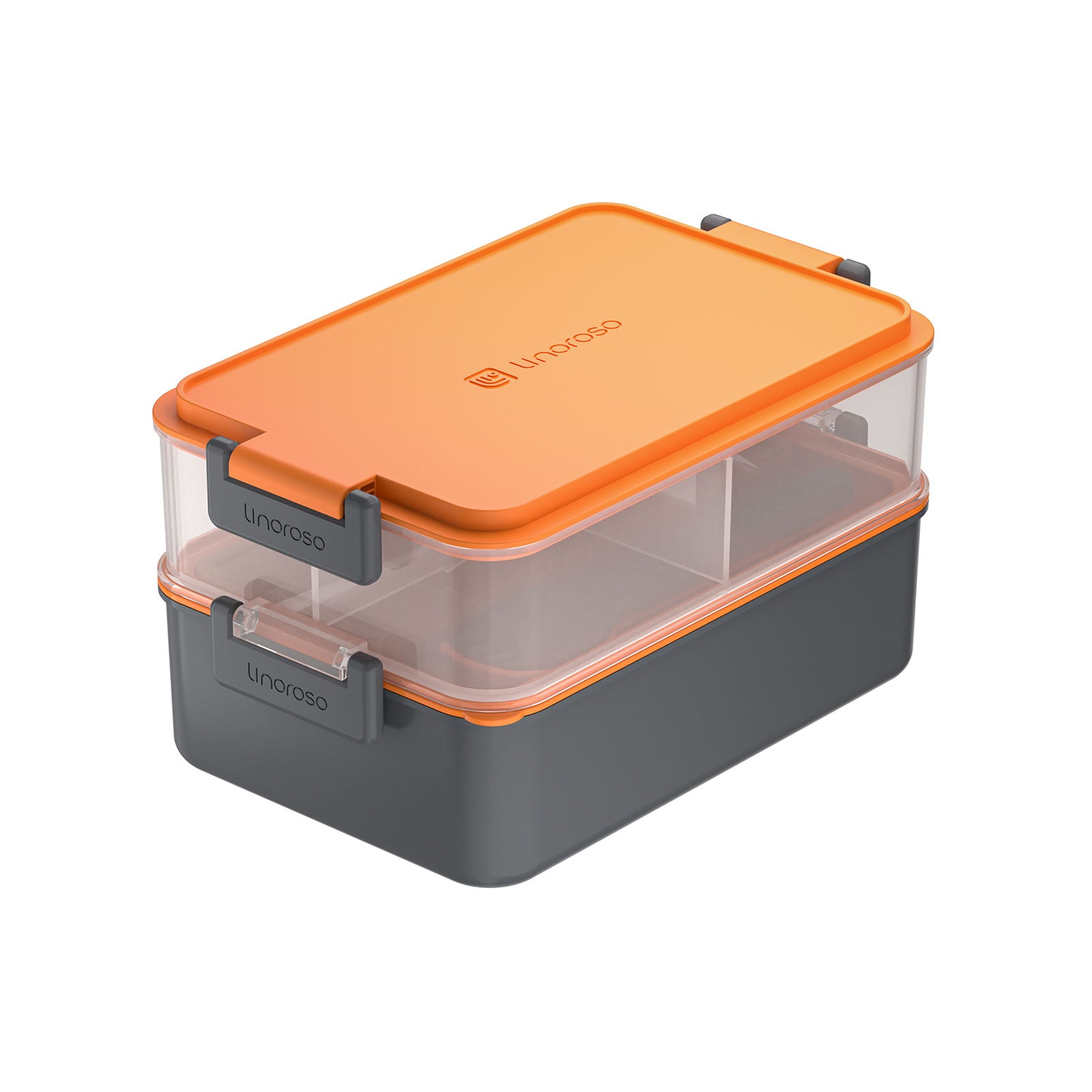 Linoroso All-in-One Stackable Bento Lunch Box Linoroso Color: Lava Orange