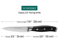 Linoroso Classic 3.5 inch Paring Knife - Linoroso 