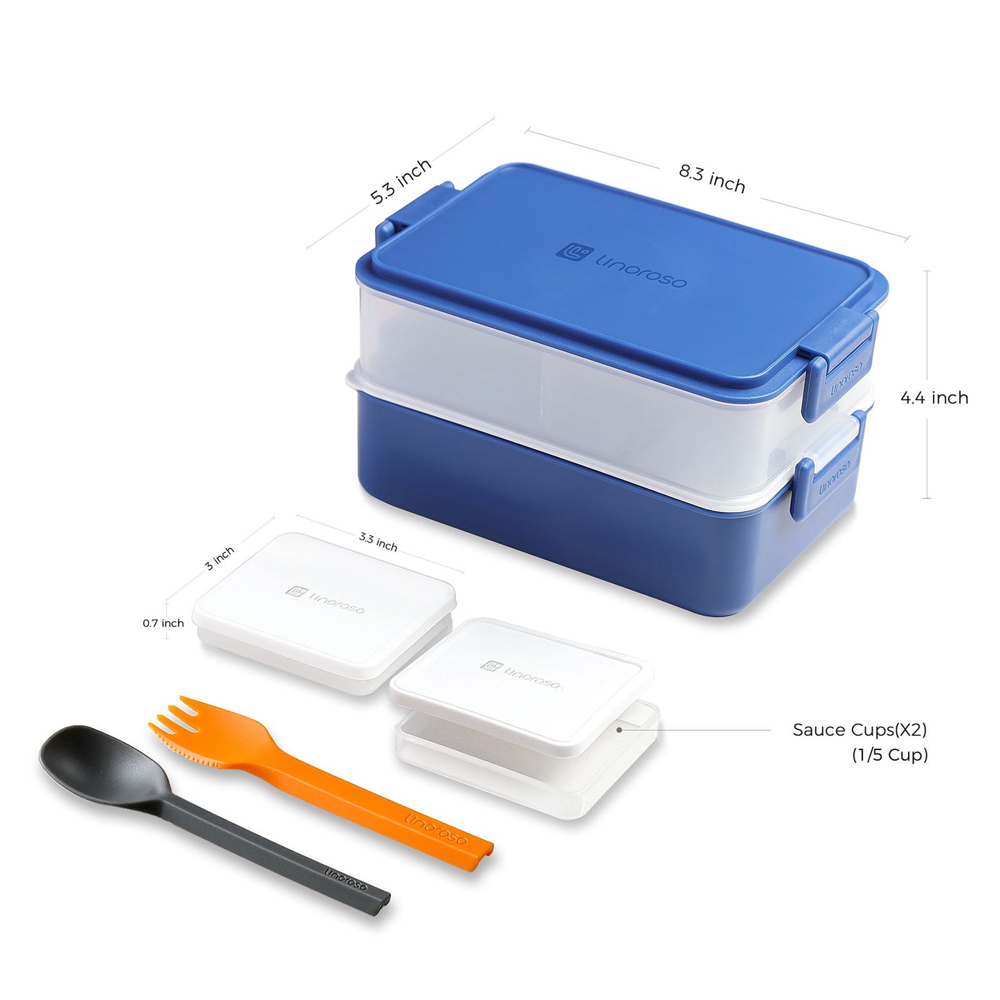 Linoroso Bento Box-Classic Blue